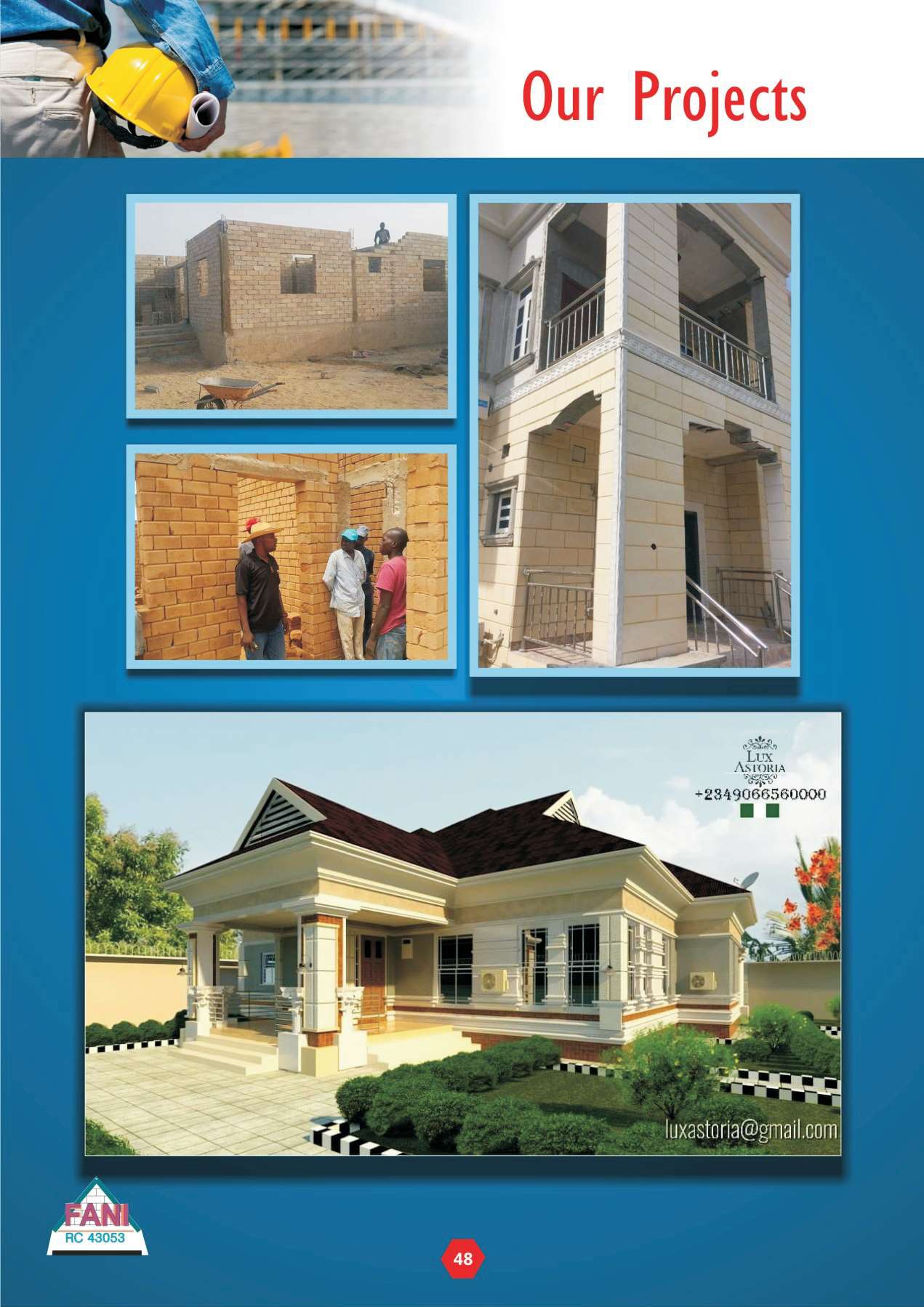 Construction of Brick Building Projects